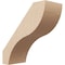 Ekena Millwork 5-inch W x 12-inch D x 12-inch H Geneva Rough Cedar Woodgrain TimberThane Knee Brace, Primed BRCUR05X12X12GNVRCPR - alternate 1